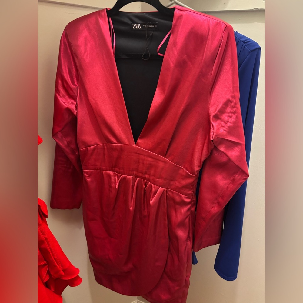 Zara Vibrant fuchsia dress